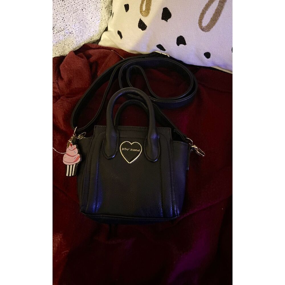Betsey Johnson X TROLLS crossbody handbag/purse w/cupcake keychain